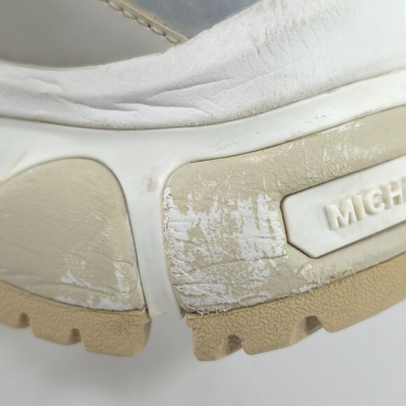 MK MICHAEL KORS LUCAS SNEAKERS Shoes MEN'S Size 10 M Lace Up GRAY Athletic SHOES - Picture 15 of 16